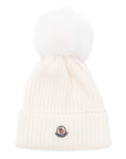 Moncler Enfant hat with pom pom