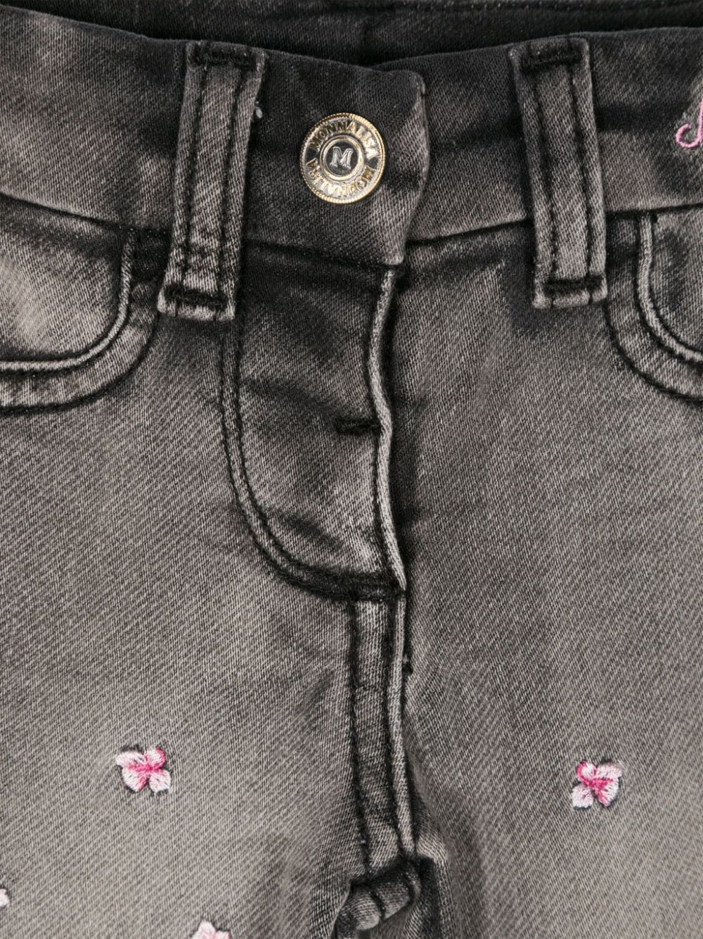 Monnalisa jeans with embroidery