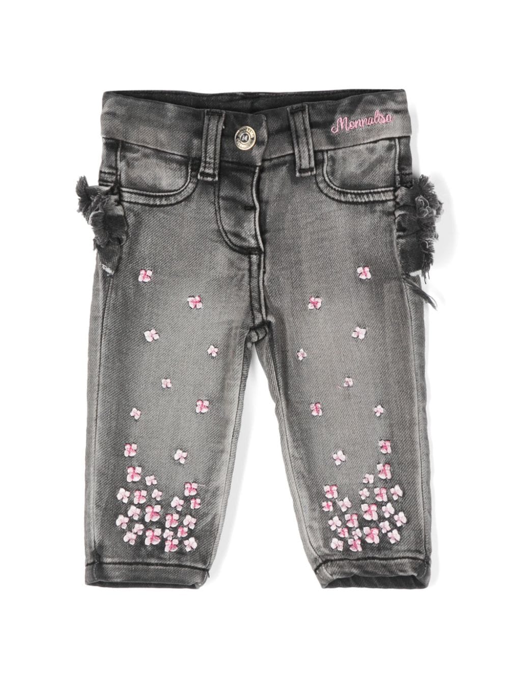 Monnalisa jeans with embroidery