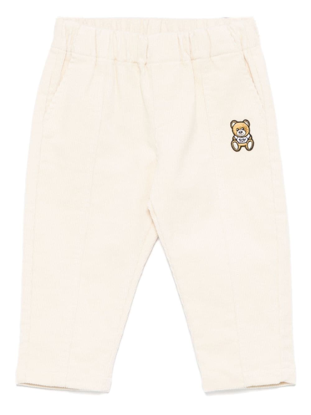 Moschino Kids pantaloni in velluto