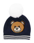 Moschino Kids cappello con pompon