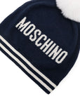 Moschino Kids cappello con pompon