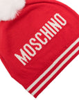 Moschino Kids cappello con pompon