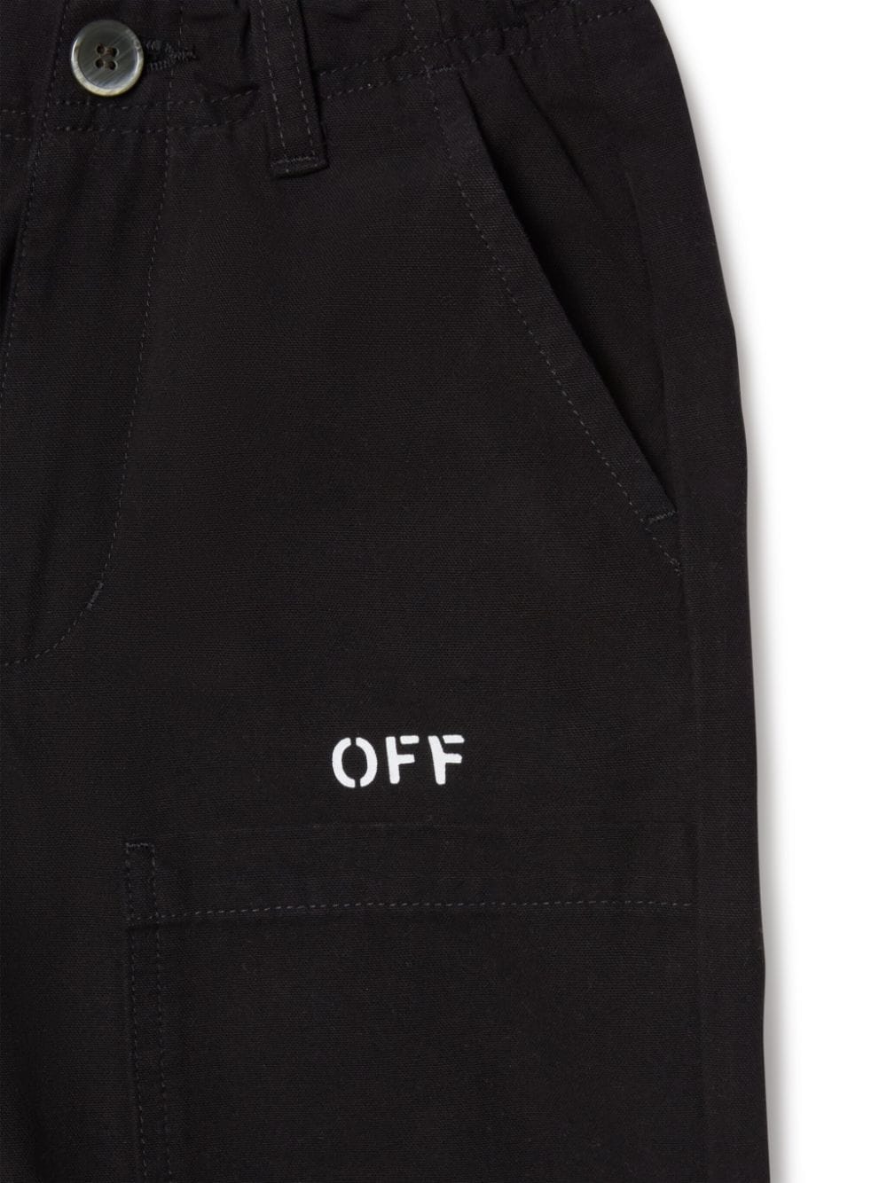 Off White Kids pantaloni a gamba larga