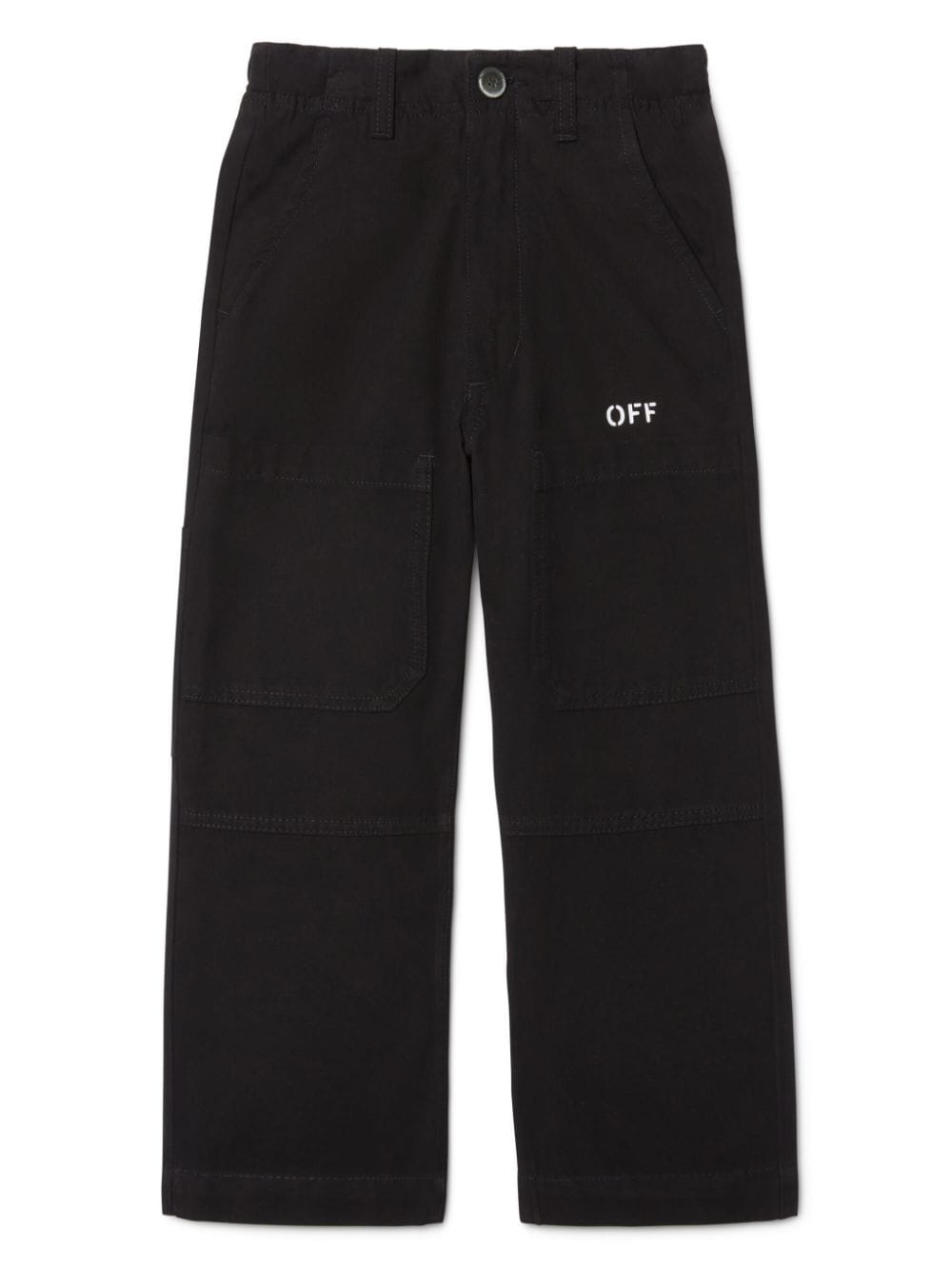 Off White Kids pantaloni a gamba larga