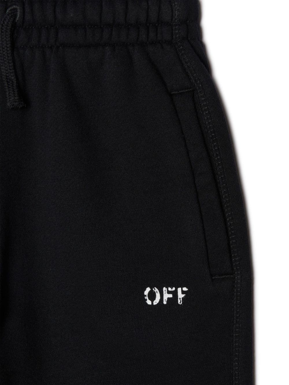 Off White Kids pantaloni in felpa