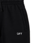 Off White Kids pantaloni in felpa