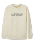 Off White Kids felpa con stampa