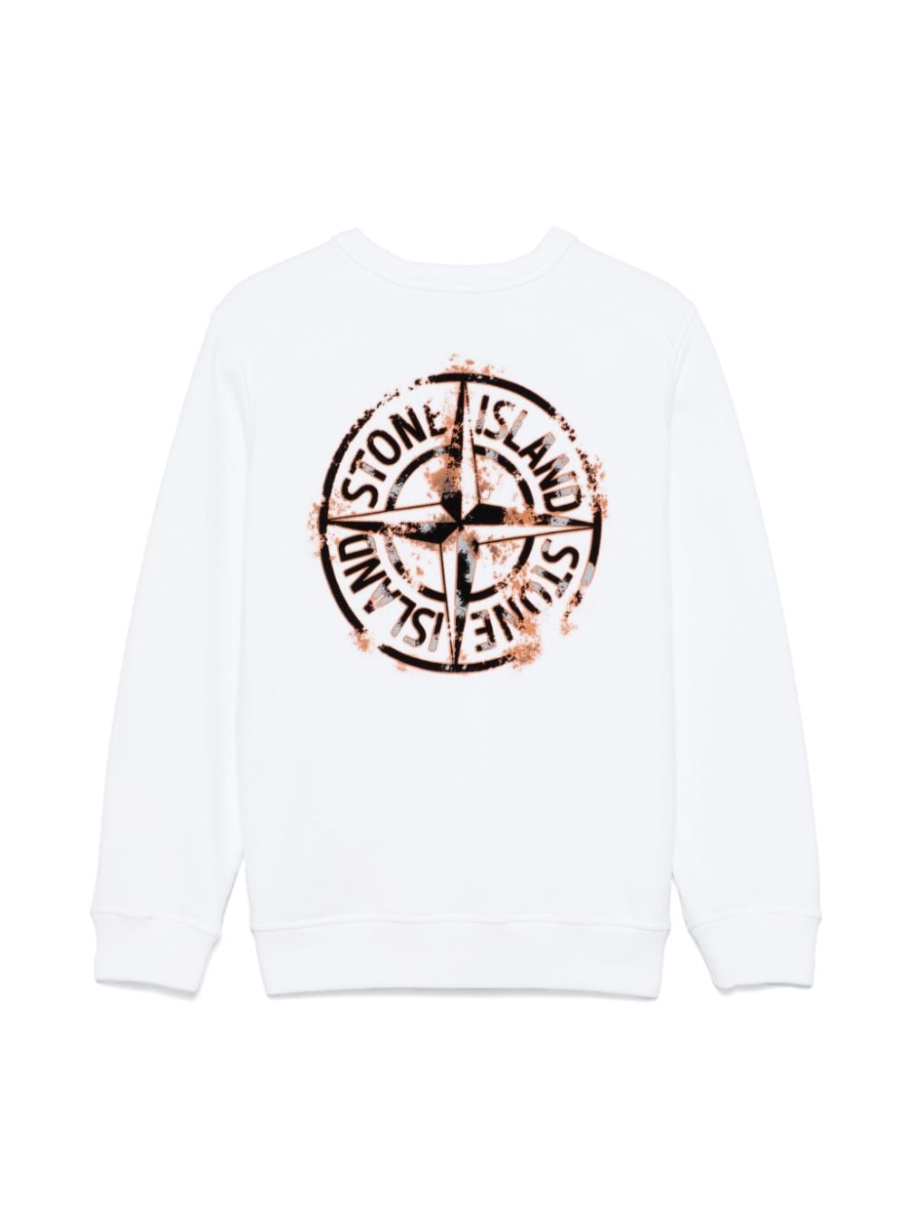 Stone Island Junior felpa con stampa