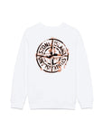 Stone Island Junior felpa con stampa