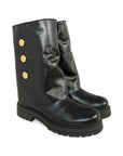 Balmain Kids stivali in pelle BX0B86Z1574 930OR BALMAIN KIDS 