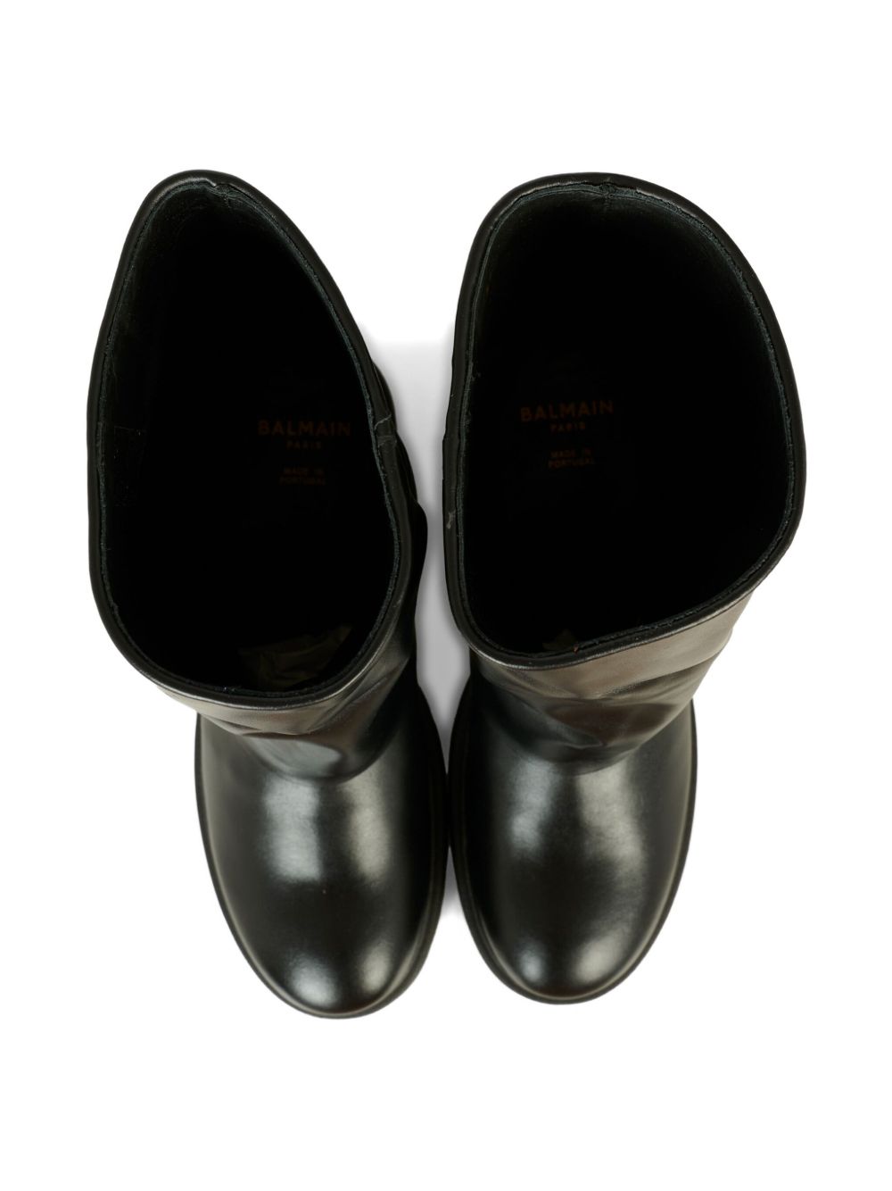 Balmain Kids stivali in pelle BX0B86Z1574 930OR BALMAIN KIDS 