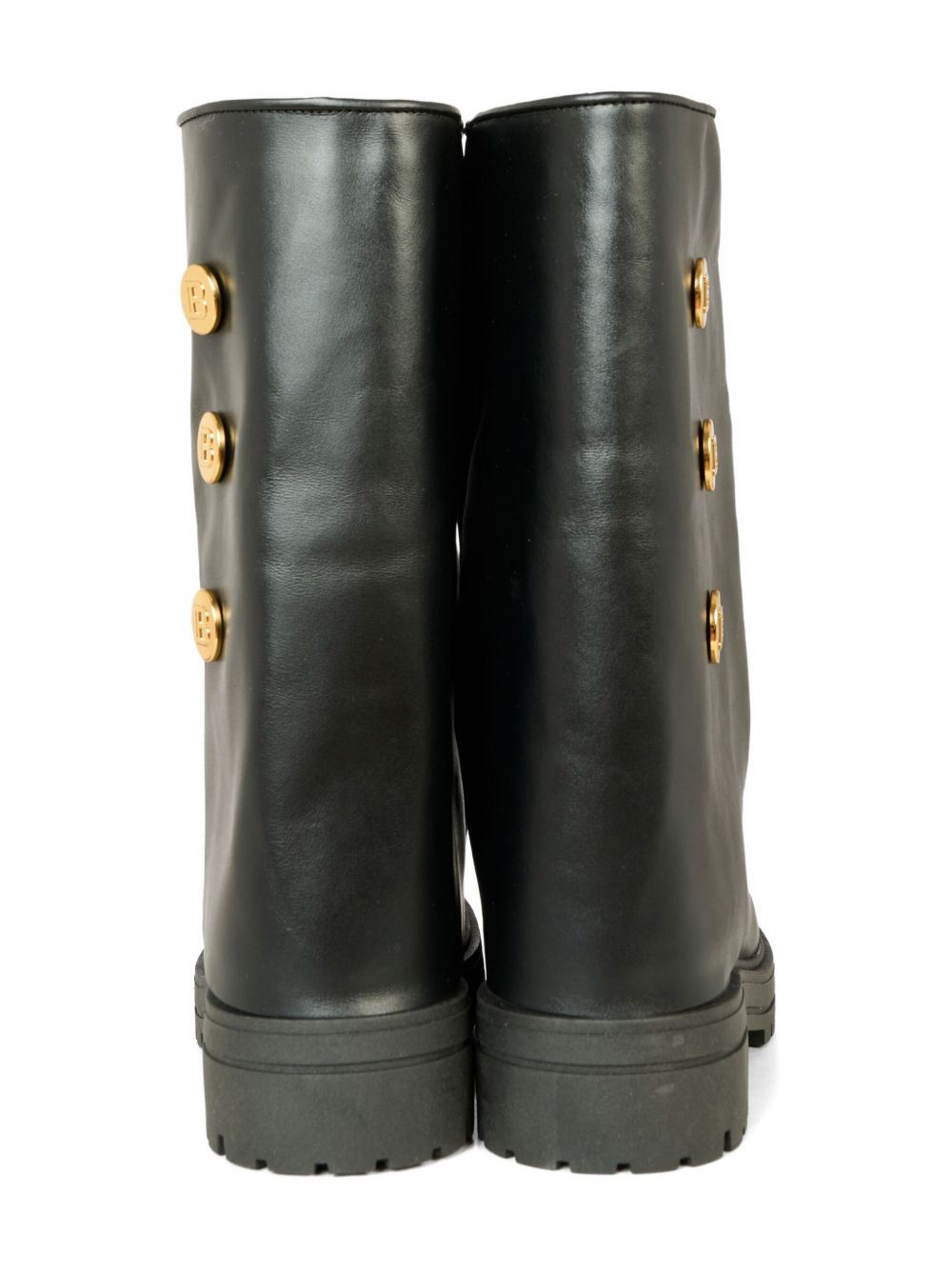 Balmain Kids stivali in pelle BX0B86Z1574 930OR BALMAIN KIDS 