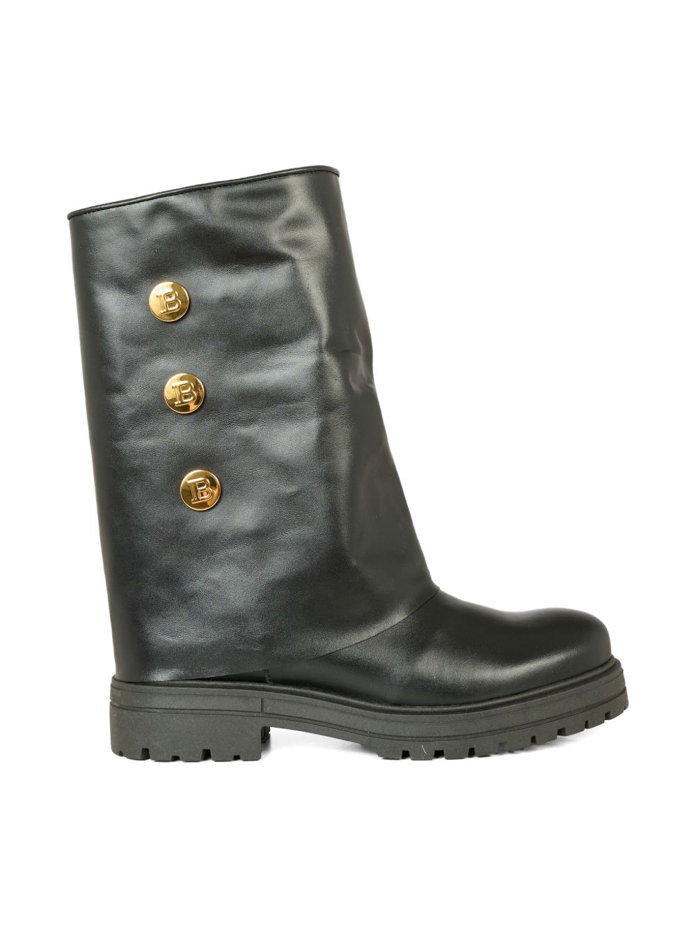 Balmain Kids stivali in pelle BX0B86Z1574 930OR BALMAIN KIDS 