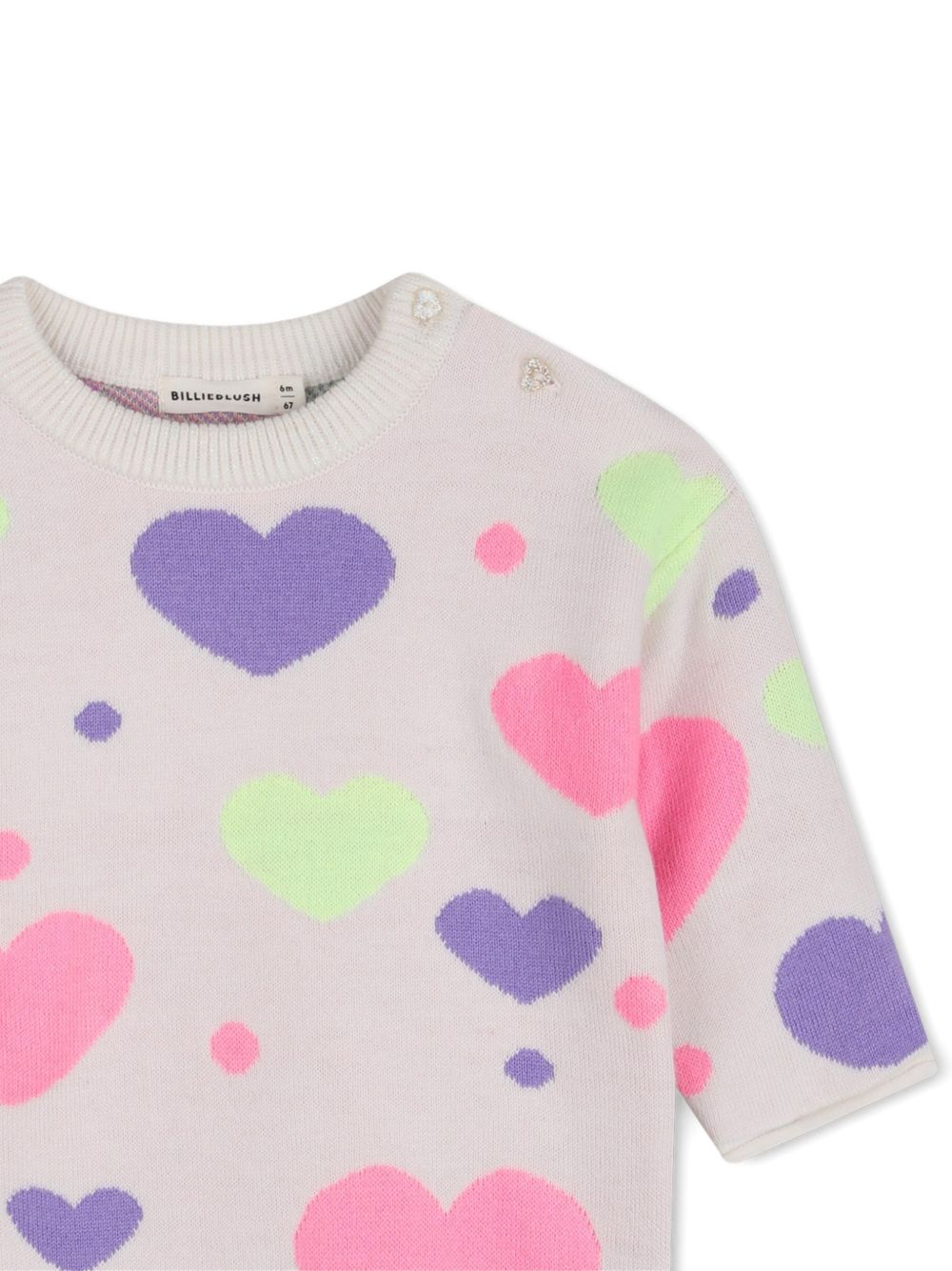 Abito per neonata Billieblush cuori U22237 121 BILLIEBLUSH KIDS 