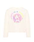 T-shirt per bambina Billieblush con stampa U22382 121 BILLIEBLUSH KIDS 