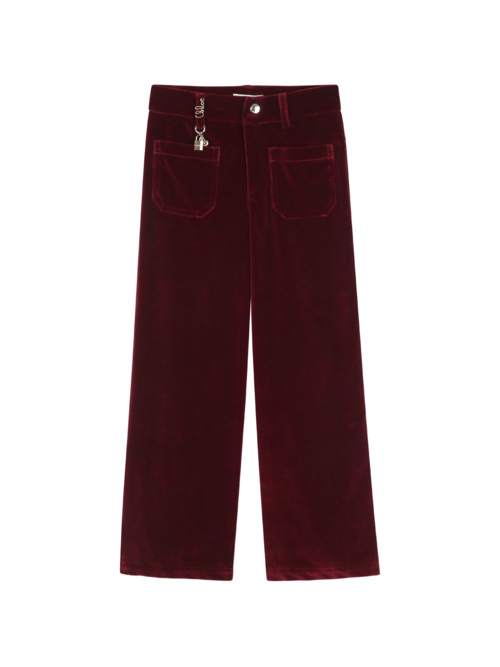 Pantaloni per bambina Chloé Kids in velluto C21268 95K CHLOE KIDS 