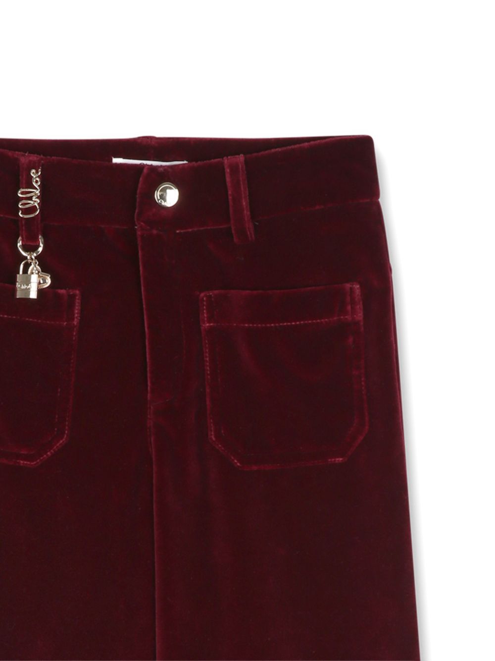 Pantaloni per bambina Chloé Kids in velluto C21268 95K CHLOE KIDS 