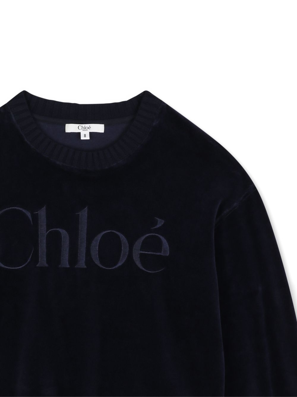 Felpa per bambina Chloé Kids in velluto C21285 859 CHLOE KIDS 
