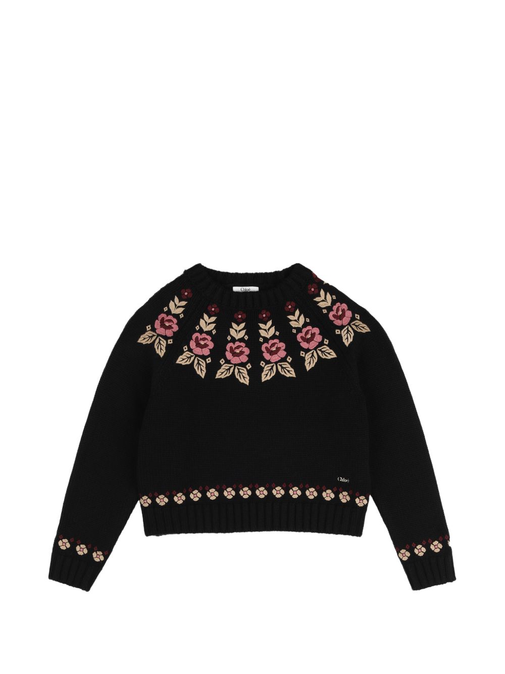 Maglione per bambina Chloé Kids a fiori C21293 09B CHLOE KIDS 