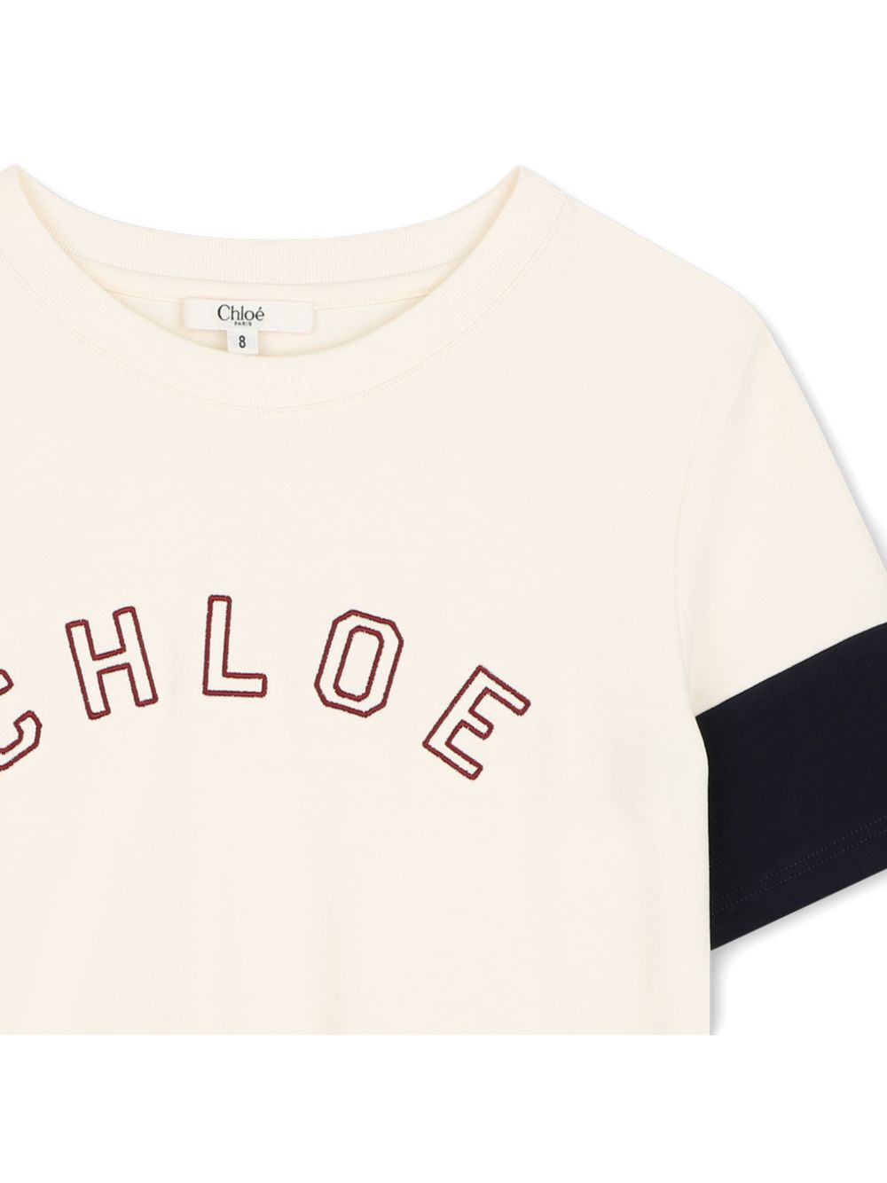 T-shirt per bambina Chloé Kids con ricamo C21306 148 CHLOE KIDS 