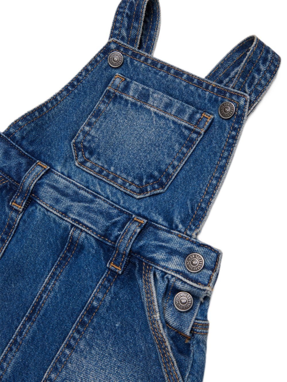 Salopette per neonata Diesel Kids di jeans K00810KXBU1 K01 DIESEL KIDS 