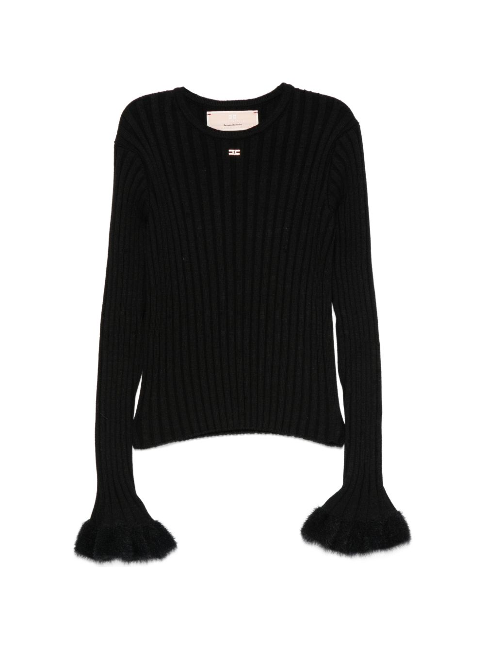 Maglia per bambina Elisabetta Franchi Kids a coste EFMA214CFL040 N000 ELISABETTA FRANCHI KIDS 