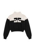 Maglione per bambina Elisabetta Franchi Kids con logo EFMA215CFL098 D748 ELISABETTA FRANCHI KIDS 