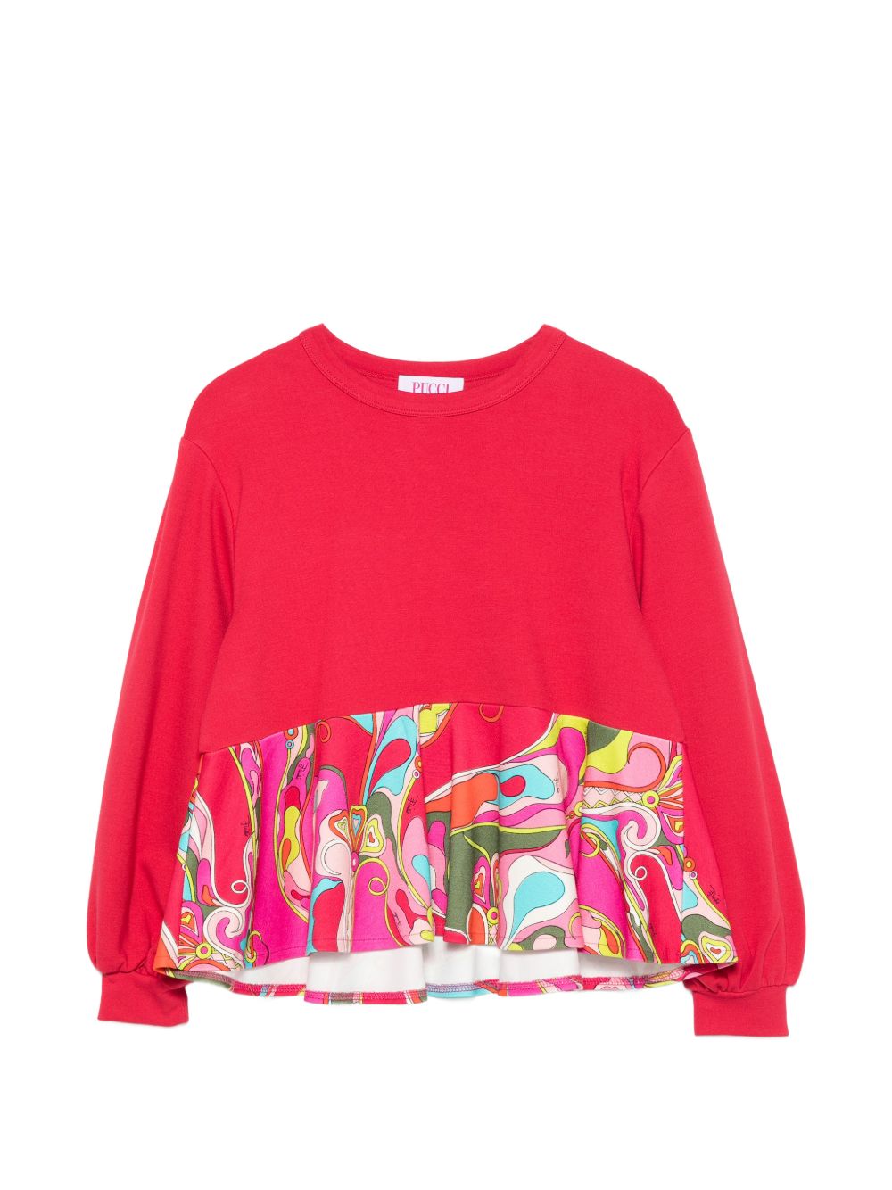 Felpa per bambina Emilio Pucci Junior PZ4A71Z3976 480 EMILIO PUCCI JUNIOR 