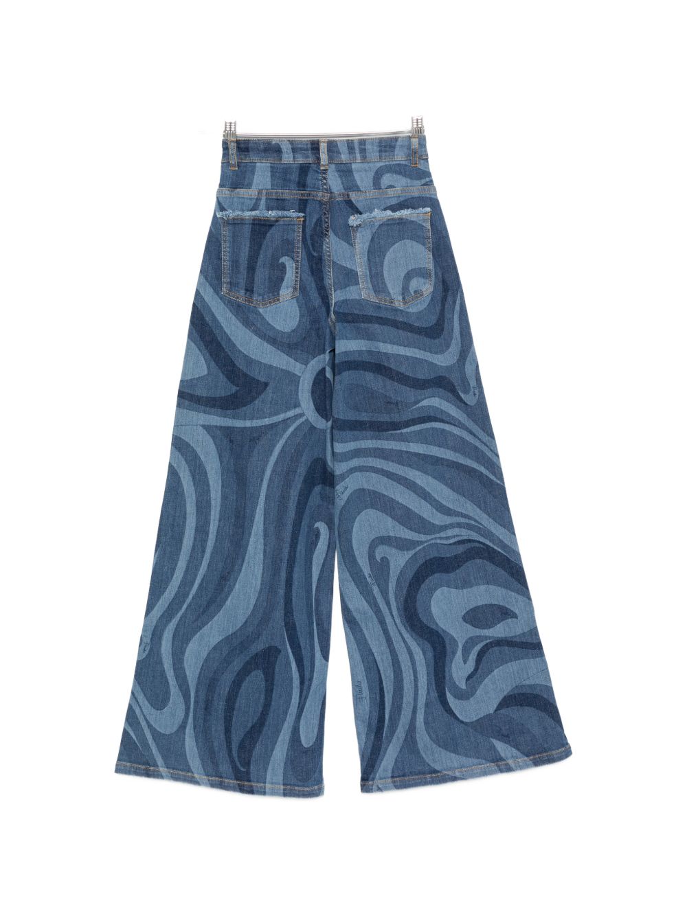Jeans per bambina Emilio Pucci Junior gamba larga PZ6B20Z3664 620 EMILIO PUCCI JUNIOR 