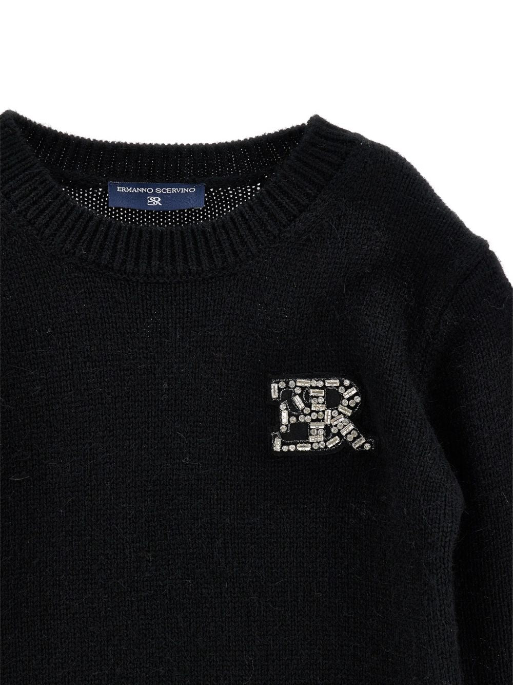 Maglione per bambina Ermanno Scervino Kids con patch Z9H6028711 0050 ERMANNO SCERVINO KIDS 