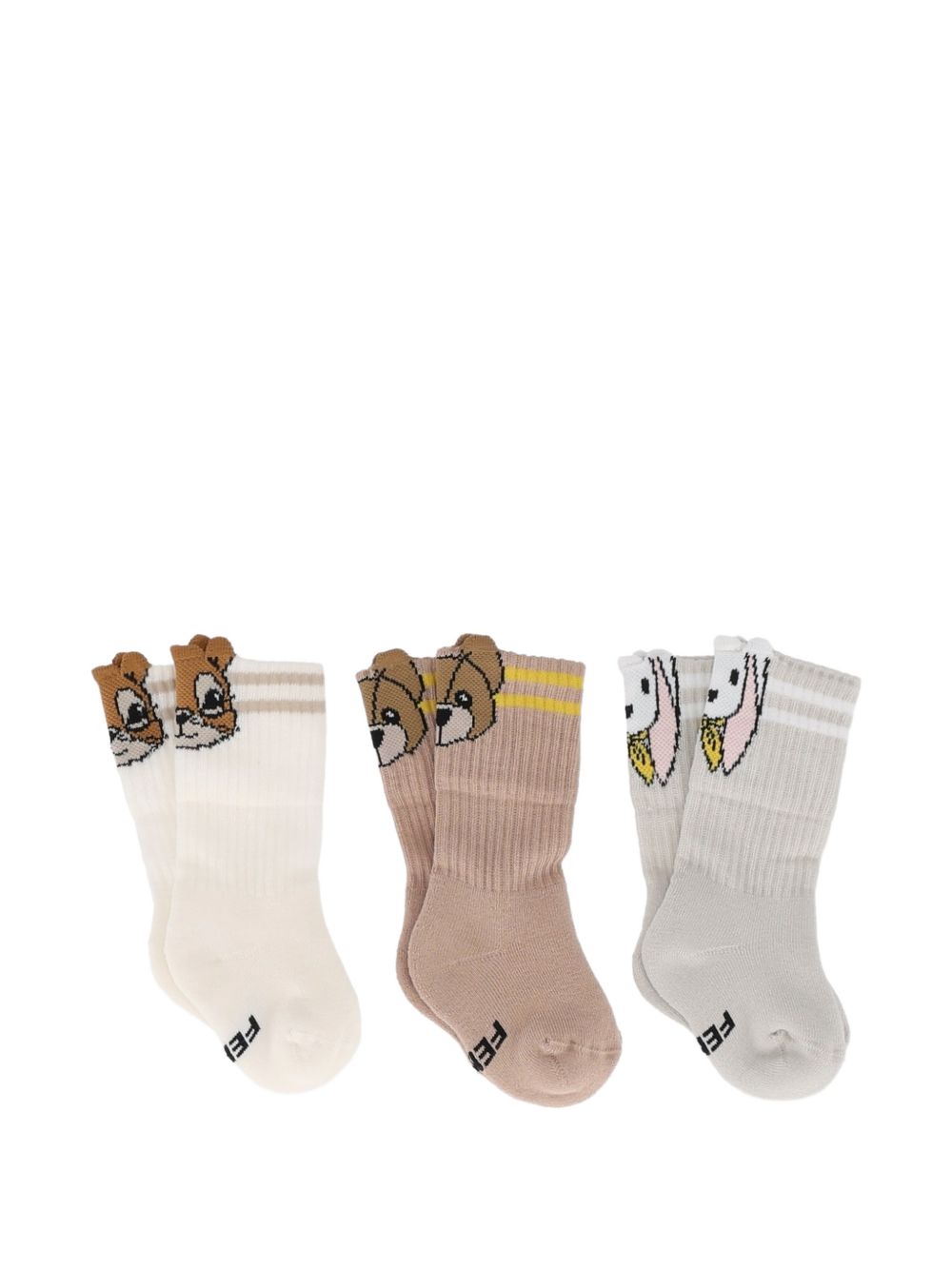 Set calzini da neonato Fendi Kids BUN020B18Y F0WB1 FENDI KIDS 