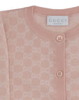Cardigan per bambina Gucci Kids in jacquard GG 834350XKEZZ 5012 GUCCI KIDS 