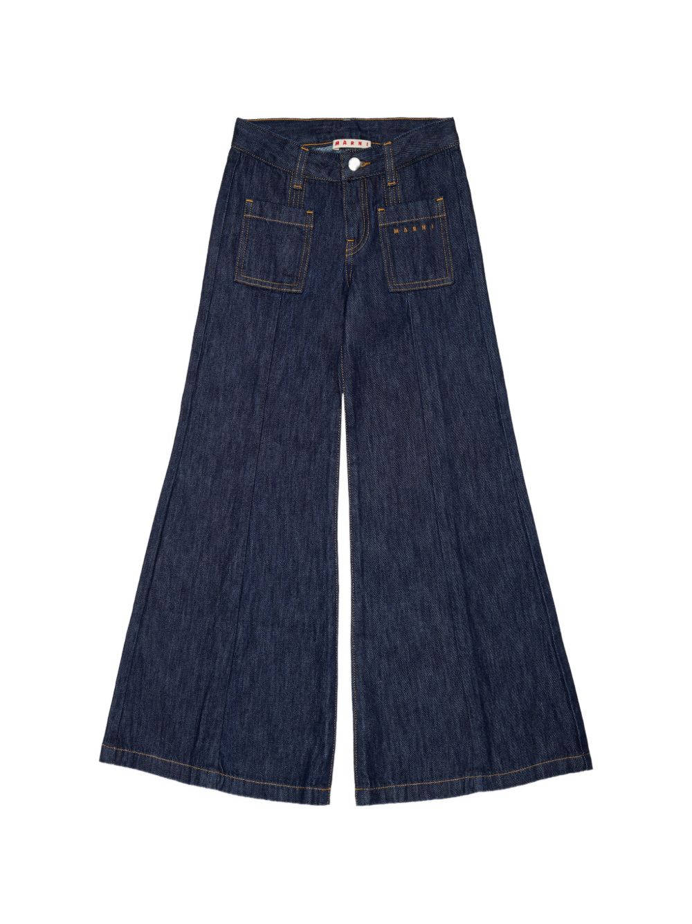 Jeans per bambina Marni Kids a gamba larga M02024M00XY 0M01 MARNI KIDS 