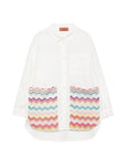 Camicia per bambina Missoni Kids con tasche MZ5A00P0013 101 MISSONI KIDS 