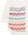 Camicia per bambina Missoni Kids con tasche MZ5A00P0013 101 MISSONI KIDS 