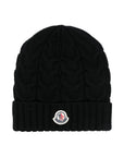 Cappello unisex Moncler Enfant in lana L29543B0000604S02 999 MONCLER ENFANT 