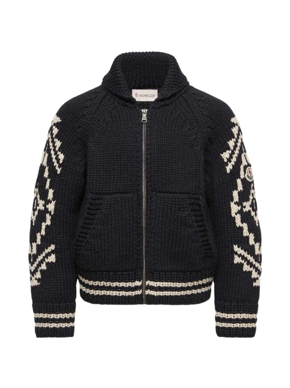 Cardigan per bambino Moncler Enfant con zip L29549B00012N1031 778 MONCLER ENFANT 