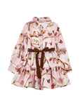 Abito per bambina Monnalisa con stampa 11H9128622 094F MONNALISA 