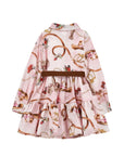 Abito per bambina Monnalisa con stampa 11H9128622 094F MONNALISA 