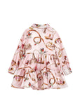 Abito per bambina Monnalisa con stampa 11H9128622 094F MONNALISA 
