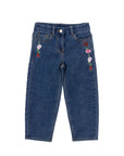 Jeans per bambina Monnalisa con ricamo 19H400RU8042 0055 MONNALISA 