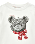 T-shirt per bamina Monnalisa orsetto 19H6078015 0132 MONNALISA 