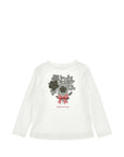 T-shirt per bambina Monnalisa fiori 19H6088015 0132 MONNALISA 