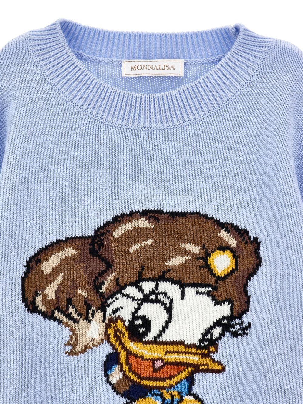 Maglione per bambina Monnalisa con intarsio 19H6268066 0058 MONNALISA 