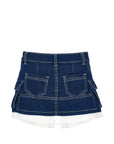 Gonna per bambina Monnalisa di jeans 19H7058044 0055 MONNALISA 