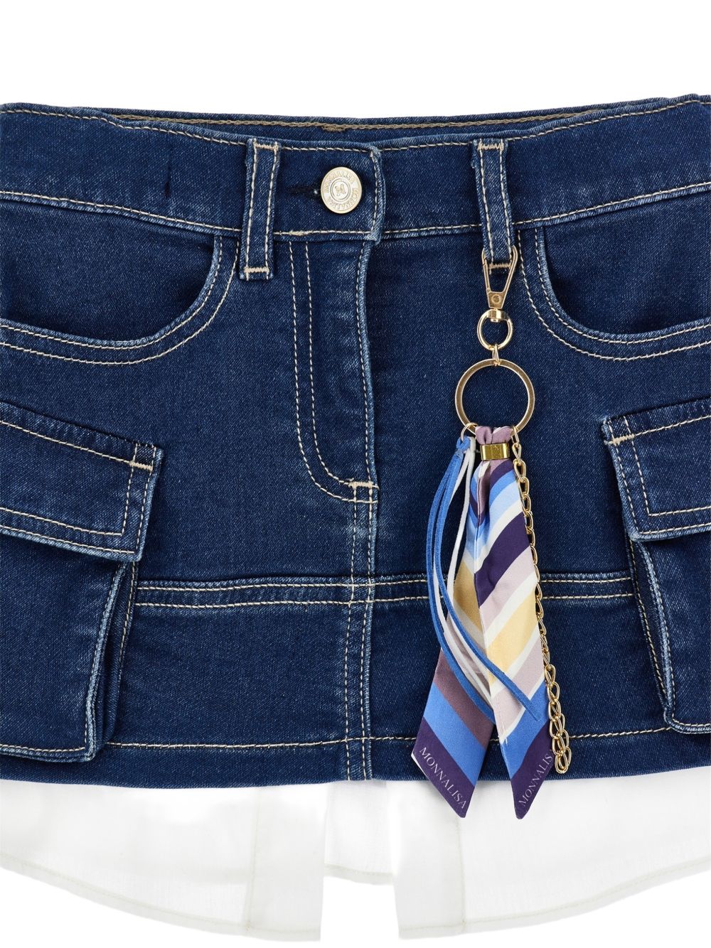 Gonna per bambina Monnalisa di jeans 19H7058044 0055 MONNALISA 
