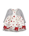 Abito per neonata Monnalisa con stampa 31H9118665 0143 MONNALISA 