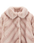 Cappotto per neonata Monnalisa pelliccia 37H1008033 0091 MONNALISA 