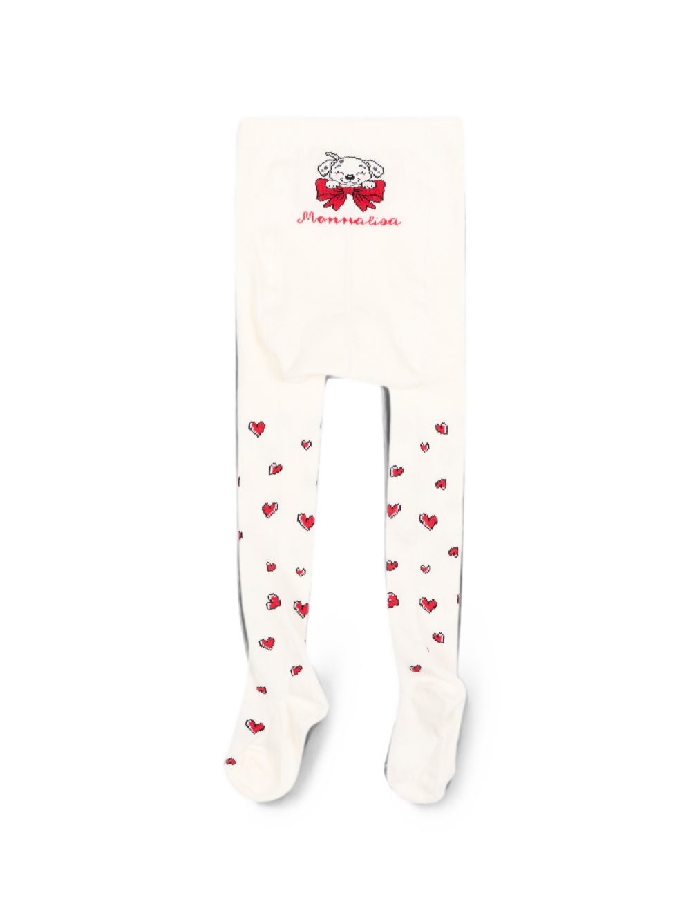 Collant per neonata Monnalisa con cuori 39H0098082 0143 MONNALISA 